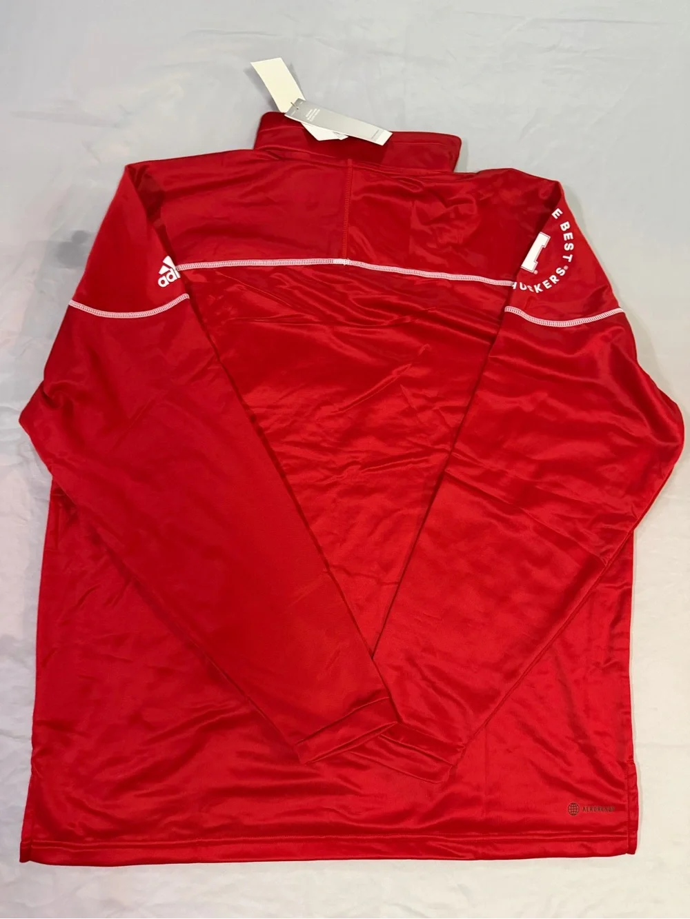 adidas Red Husker Quarter-Snap Pullover